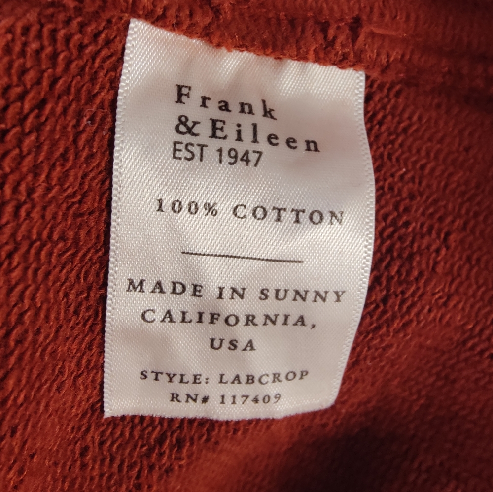 Frank & Eileen Mini Belfast Triple Fleece Peacoat In Spice Small $328 - Picture 9 of 9
